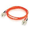 C2G 2m SC/SC TAA Duplex 62.5/125 µm fiber optic cable 78.7" (2 m) Orange2