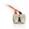 C2G 2m SC/SC TAA Duplex 62.5/125 µm fiber optic cable 78.7" (2 m) Orange3