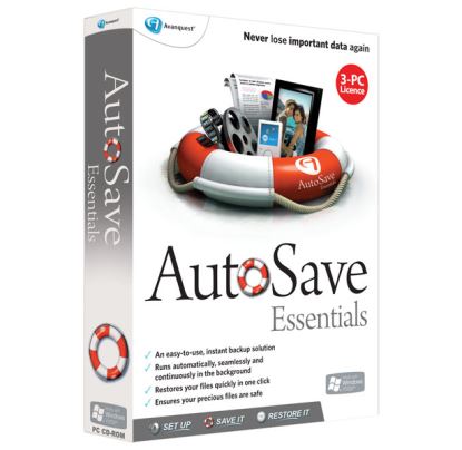 Avanquest AutoSave Essentials 3 license(s)1