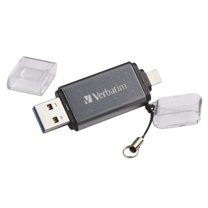 Verbatim iStore 'n' Go USB flash drive 32 GB USB Type-A / Lightning 3.2 Gen 1 (3.1 Gen 1) Gray1
