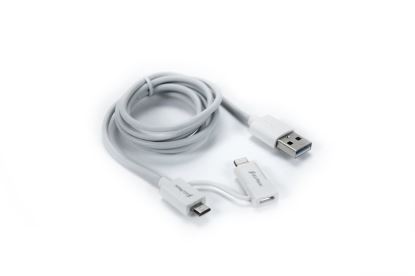 I/OMagic USB - Micro-USB/Lightning 0.97 m USB cable 38.2" (0.97 m) USB A Micro-USB B/Lightning White1