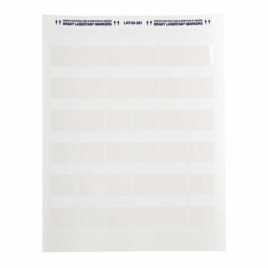 Brady LAT-35-361-2.5 printer label Transparent, White Self-adhesive printer label1