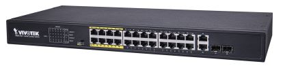 VIVOTEK AW-FGT-260D-380 network switch Unmanaged Fast Ethernet (10/100) Power over Ethernet (PoE) Black1