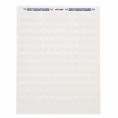 Brady LAT-17-361-2.5 printer label Transparent, White Self-adhesive printer label1