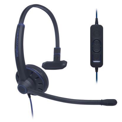 JPL Commander-1 Headset Wired Head-band Office/Call center USB Type-A Black, Blue1