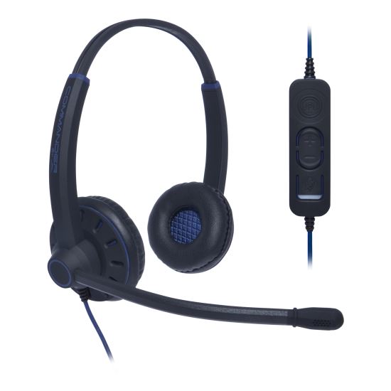 JPL Commander-2 Headset Wired Head-band Office/Call center USB Type-A Black, Blue1
