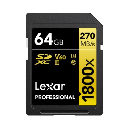 Lexar 1800x 64 GB SDXC UHS-II Class 101