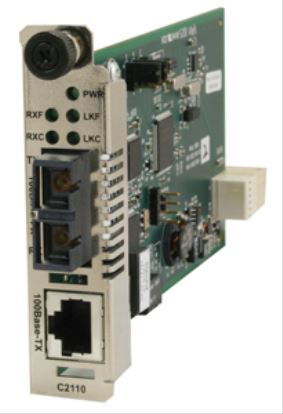 Transition Networks C2110-1019 network media converter Internal 100 Mbit/s 1300 nm Green, Gray1