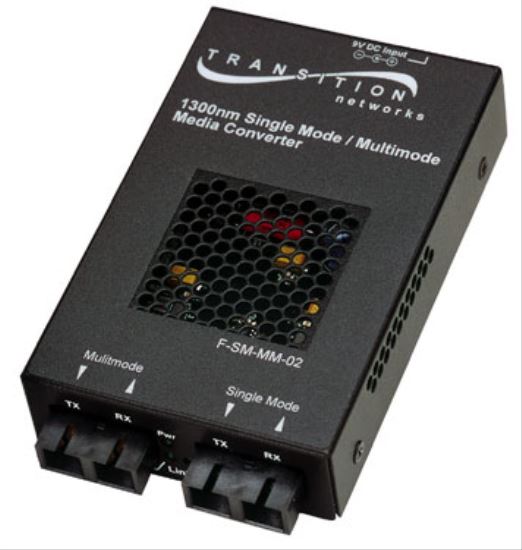 Transition Networks F-SM-MM-02 network media converter 100 Mbit/s 1310 nm Multi-mode, Single-mode Black1