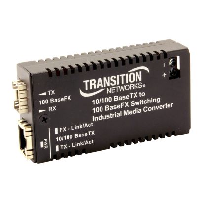 Transition Networks M/GE-ISW-SFP-01 network media converter Black1