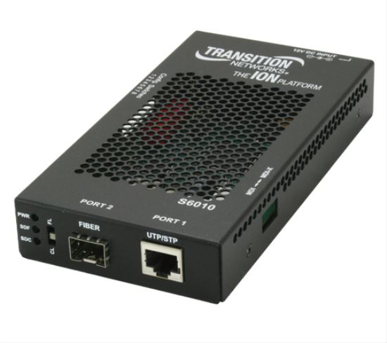 Transition Networks S6010-1040 network media converter Black1