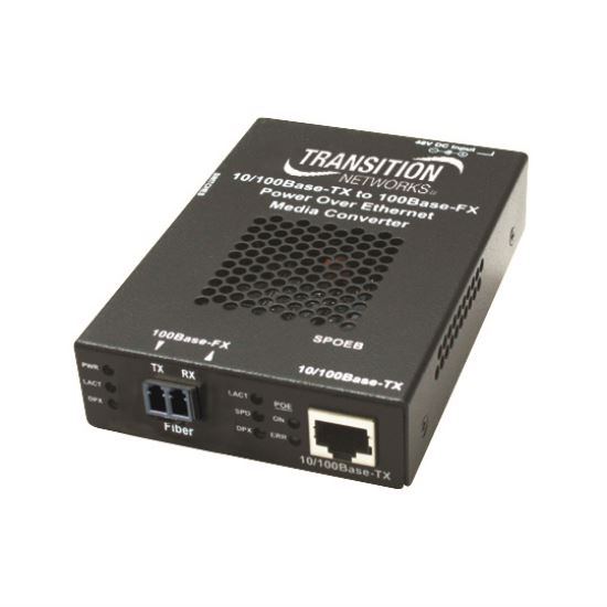 Transition Networks SPOEB1013-105 network media converter 100 Mbit/s 1300 nm Multi-mode Black1