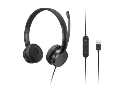 Lenovo 4XD1K18260 headphones/headset Wired Head-band Music/Everyday USB Type-A Black1