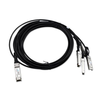 Axiom XXV4DACBL2M-AX fiber optic cable 78.7" (2 m) QSFP28 4x SFP28 DAC Black, Silver1