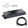 StarTech.com 5G4AINDNP-USB-A-HUB interface hub USB 3.2 Gen 1 (3.1 Gen 1) Type-B 5000 Mbit/s Black8