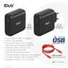 CLUB3D Travel Charger 100 Watt GAN technology, USB-IF TID certified, Single port USB Type-C, Power Delivery(PD) 3.0 Support8