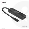 CLUB3D USB Gen2 Type-C to HDMI™ 8K60Hz or 4K120Hz HDR10+ with DSC1.2 with Power Delivery 3.0 Active Adapter M/F4