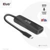 CLUB3D USB Gen2 Type-C to HDMI™ 8K60Hz or 4K120Hz HDR10+ with DSC1.2 with Power Delivery 3.0 Active Adapter M/F8