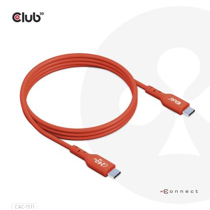 CLUB3D USB2 Type-C Bi-Directional USB-IF Certified Cable Data 480Mb, PD 240W(48V/5A) EPR M/M 4m / 13.13ft1