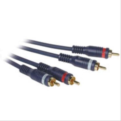 C2G 50ft Velocity™ RCA Type audio cable 590.6" (15 m) 2 x RCA Blue1