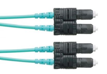 Panduit FZ23RSNSNSNM0.5 fiber optic cable 19.7" (0.5 m) SC OFNR OM4 Aqua color1