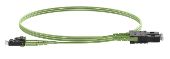 Panduit FW2ERLNSNSNM038 fiber optic cable 1496.1" (38 m) LC SC OFNR OM5 Lime, Green1