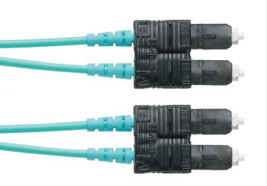 Panduit FZ23RSNSNSNF019 fiber optic cable 228" (5.79 m) SC OFNR OM4 Aqua color1