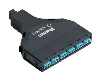 Panduit FQZN-08-10AS fiber optic adapter LC/MPO Black, Blue1