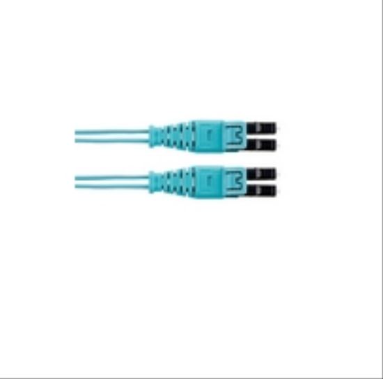 Panduit 7m, 2xLC fiber optic cable 275.6" (7 m) LC OM4 Turquoise1