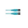 Panduit 9m, 2xLC fiber optic cable 354.3" (9 m) LC OM4 Turquoise1