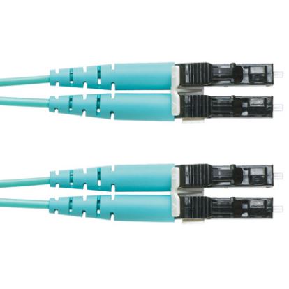 Panduit FZ2ERLNLNSNM015 fiber optic cable 590.6" (15 m) LC OFNR OM4 Turquoise1