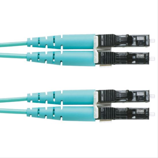 Panduit FZ2ERLNLNSNM015 fiber optic cable 590.6" (15 m) LC OFNR OM4 Turquoise1