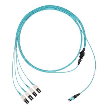 Panduit FX8RL7NUSQNM028 fiber optic cable 1102.4" (28 m) PanMPO LC OM3 Aqua color1