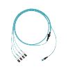 Panduit FZ8RP7NUSQNM022 fiber optic cable 866.1" (22 m) PanMPO 4x LC OFNP OM4 Aqua color1