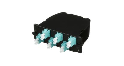 Panduit FC2XO-12-10U fiber optic adapter LC/MPO 1 pc(s) Aqua color, Black1