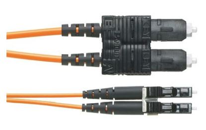 Panduit NKFP92ELLSSM008 fiber optic cable 315" (8 m) LC SC OS2 Orange1