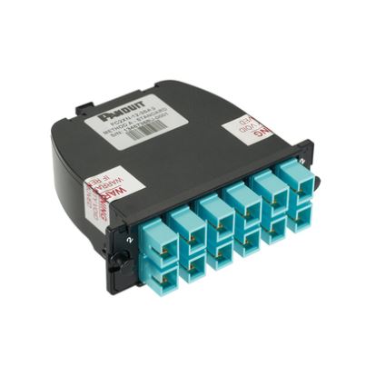 Panduit FC2ZN-12-03AF fiber optic adapter 1 pc(s) Aqua color, Black1