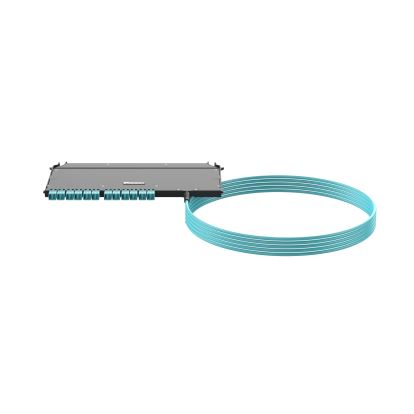 Panduit FSUYPXRNNNNF200 fiber optic cable 2400" (61 m) LC OM4+ Aqua color1