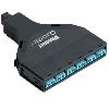 Panduit FQZO-08-10AF fiber optic adapter LC/MPO Aqua color, Black1