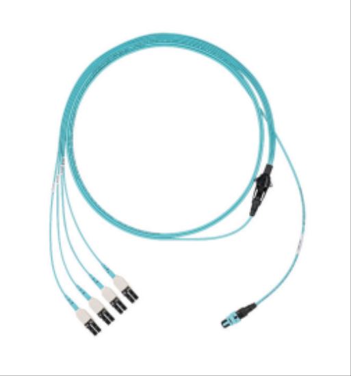 Panduit FZ8RL7NUSQNM027 fiber optic cable 1063" (27 m) PanMPO 4x LC OM4 Aqua color1