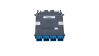 Panduit FHC9N-16-C2U fiber optic adapter MPO 1 pc(s) Black, Blue1