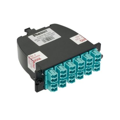 Panduit FC2XO-12-10AF fiber optic adapter LC/MPO 1 pc(s) Aqua color, Black1