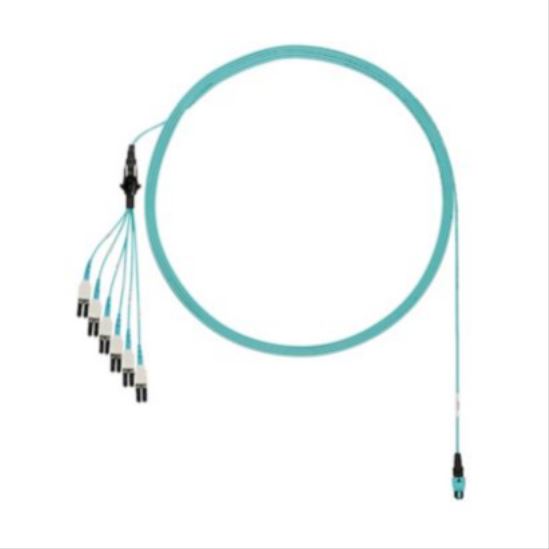 Panduit FZTRP8NUFSNF049 fiber optic cable 587.8" (14.9 m) PanMPO LC OFNP OM4 Aqua color1