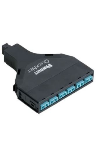 Panduit FQXN-12-10U fiber optic adapter LC/MPO Aqua color1