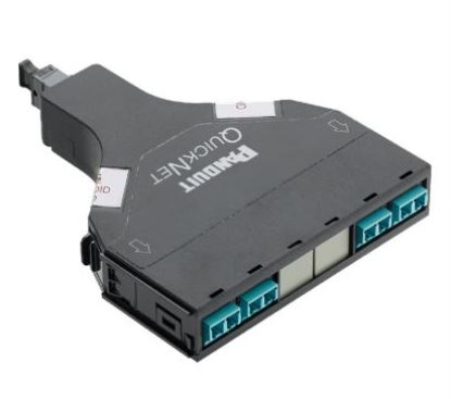 Panduit FQ3ZN-08-10NMBN fiber optic adapter LC/MPO Black1
