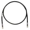 Panduit Cat6A U/UTP RJ-45 networking cable Black 118.1" (3 m) U/UTP (UTP)1