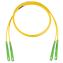 Panduit F92ERB1SNSNM015 fiber optic cable 590.6" (15 m) LC/APC SC OFNR OS2 Yellow1