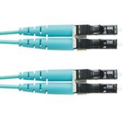 Panduit FZ2ERLNLNSNM013 fiber optic cable 511.8" (13 m) LC OFNR OM4 Aqua color1