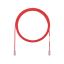 Panduit Cat6, UTP, 10ft networking cable Red 118.1" (3 m) U/UTP (UTP)1