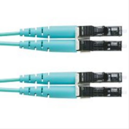 Panduit FZ2ERLNLNSNM009 fiber optic cable 354.3" (9 m) LC OFNR OM4 Aqua color1